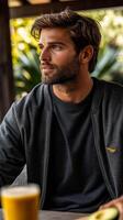 Stylish Man in Casual Wear photo