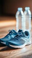 Stylish Running Shoes Ready for Exercise photo