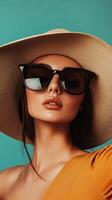 Stunning Woman in Summer Fashion photo