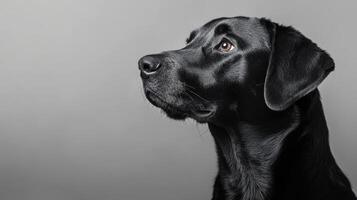 Black Labrador Portrait - Loyal Companion photo