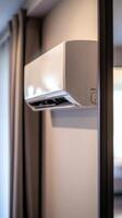 Stylish White Air Conditioner in Modern Interior photo