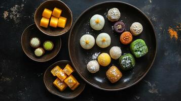 A Colorful Array of Exquisite Asian Desserts photo