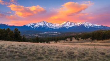 Breathtaking Mountain Reflections at Dawns First Light photo