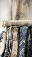 Elegant Printed Linen Fabrics for Home Decor photo
