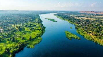 Breathtaking Aerial Vista of the Nile River photo