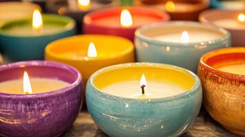Colorful Candle Collection photo