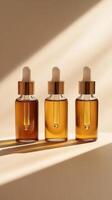 Golden Elixir Three Serum Bottles photo