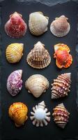 A Colorful Collection of Exquisite Seashells photo