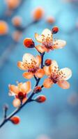 Stunning Spring Blossom in Vibrant Orange and Pink photo