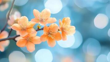 Stunning Orange Blossoms in Springtime photo