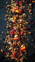 A Colorful and Nutritious Granola Mix photo