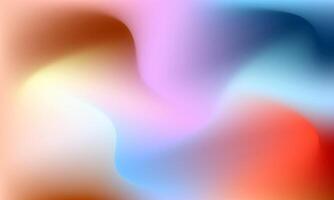 luminous mesh colorful gradient background with wave pattern vector