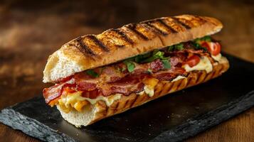 Grilled Bacon and Cheese Sandwich - A Flavorful Feast photo