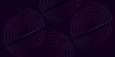 Abstract purple background with wavy circle spiral light texture. illustration for presentation design with modern futuristic technology and corporate concept. eps10 vector