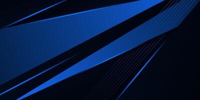Blue and orange geometric business banner design. Creative banner design with wave shapes and lines for template. Simple design on white horizontal banner. vector