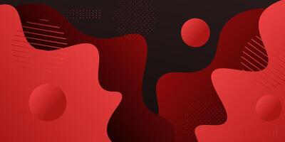 Abstract minimalist colorful red 3D background. Simple geometric wave pattern design. Eps10 vector