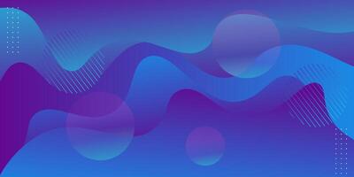 Modern abstract purple and blue gradient wave liquid geometric background with liquid style gradient color. Suitable for banner, flyer, etc. vector