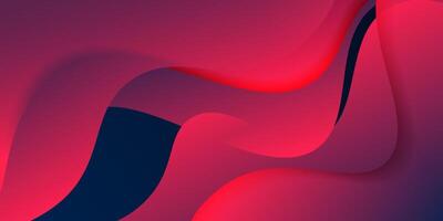 Modern Simple Blue Abstract Background with Red Wavy Design. Eps10 vector