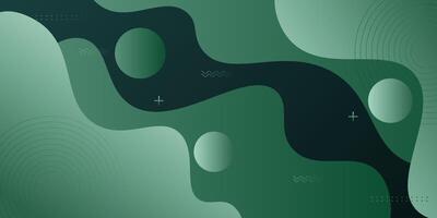 Liquid green 3D background. Modern trendy color geometric pattern. Wave background. Colorful geometric poster background. Eps10 vector