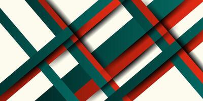 Abstract 3D background with colorful rectangle lines concept design. Green and orange arrow pattern. Eps10 vector