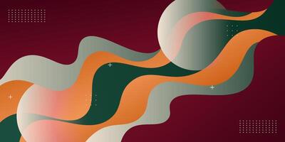 Abstract background with colorful geometric shapes. Trendy gradient geometric wave pattern background texture. eps10 vector