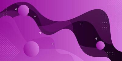 Colorful abstract background with pink and purple gradient. Trendy background with overlapping wave pattern. Eps10 vector