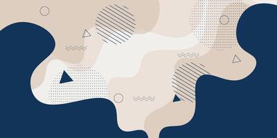 Abstract wave banner with 3D colorful background. Simple and creative blue background pattern. Eps10 vector