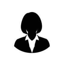 Male and female profile icons in clean minimalist style including silhouette and outline variations for use in corporate web and social media platforms vector