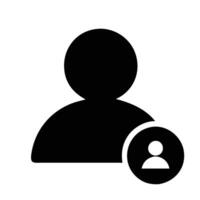 Digital icon set of male and female avatars in flat silhouette and outline style made for modern website layouts branding and user profile designs vector