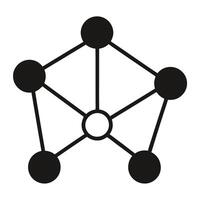Futuristic neural network silhouette symbolizing cutting-edge artificial intelligence and automated systems vector