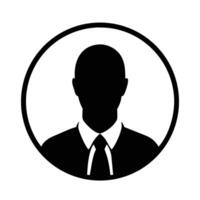 Simple user profile icons featuring male and female figures in black silhouettes and outlines for web interfaces business use and online communities vector