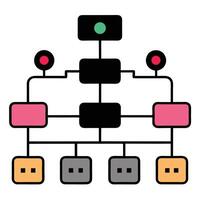 Interconnected web silhouette representing artificial intelligence and smart data flow vector
