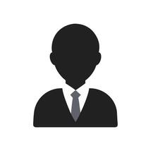 Profile icon set with black outlined and filled avatars of male and female users designed for digital branding social platforms and UI components vector