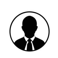 Professional avatar icon set featuring male and female user profiles in simple black silhouettes and outlines perfect for digital design and branding purposes vector