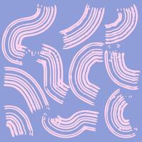 Abstract Pattern Of Pink Brushstrokes On A Lavender Background vector