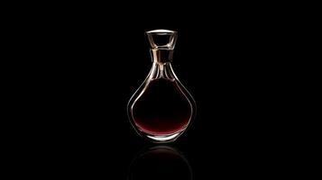 Luxurious isolated perfume bottle showcasing rich fragrance in elegant design photo