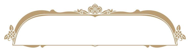 Antique-style label design, warm tan shade for message box vector