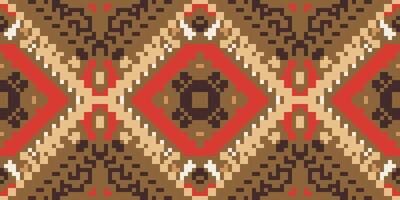 Sari Border Seamless Ethnic Patternfolk Embroidery, Aztec Geometric Ornament Print. Design for Carpet, Wallpaper, Clothing, Wrapping, Fabric vector