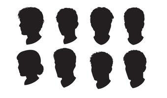 Dynamic Silhouettes Featuring Cognitive Symbolism Captured Through Unique Artistic Representations Highlighting Mental Wellness Perspectives vector