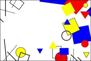 a colorful abstract design with geometric shapes vector