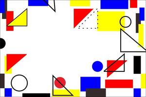 a colorful abstract design with shapes and colors vector