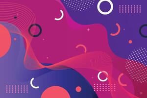 Abstract background with circles and shapes vector