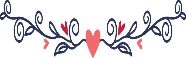 Romantic Dividers Element vector