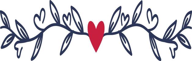 Romantic Dividers Element with Cartoon Design vector