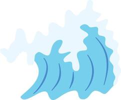 Ocean Waves Illustration in Abstract Design vector