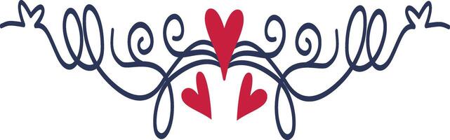 Romantic Dividers Element in Minimalist Design vector