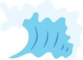 Ocean Waves Illustration with Abstract Design vector