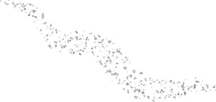 Silver glitter confetti shiny with curve swirl line illustration on transparent background vector
