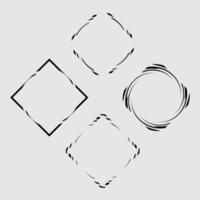 various unique border simple flat design vector