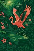 the Flamingo Wings vector